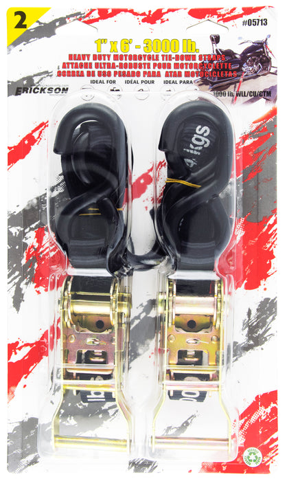 Erickson 05713 (2) 1 X 6FT RATCHET STRA