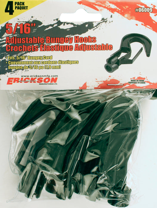 Erickson 06009 4 PK. Adjustable Hooks ERI