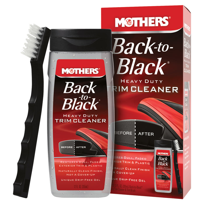 Mothers (177) 06141 BACK-TO-BLACK HEAVY DUTY TRIM CLEANER KIT. ENGLISH ONLY, NOT FOR CONSUMER SALE