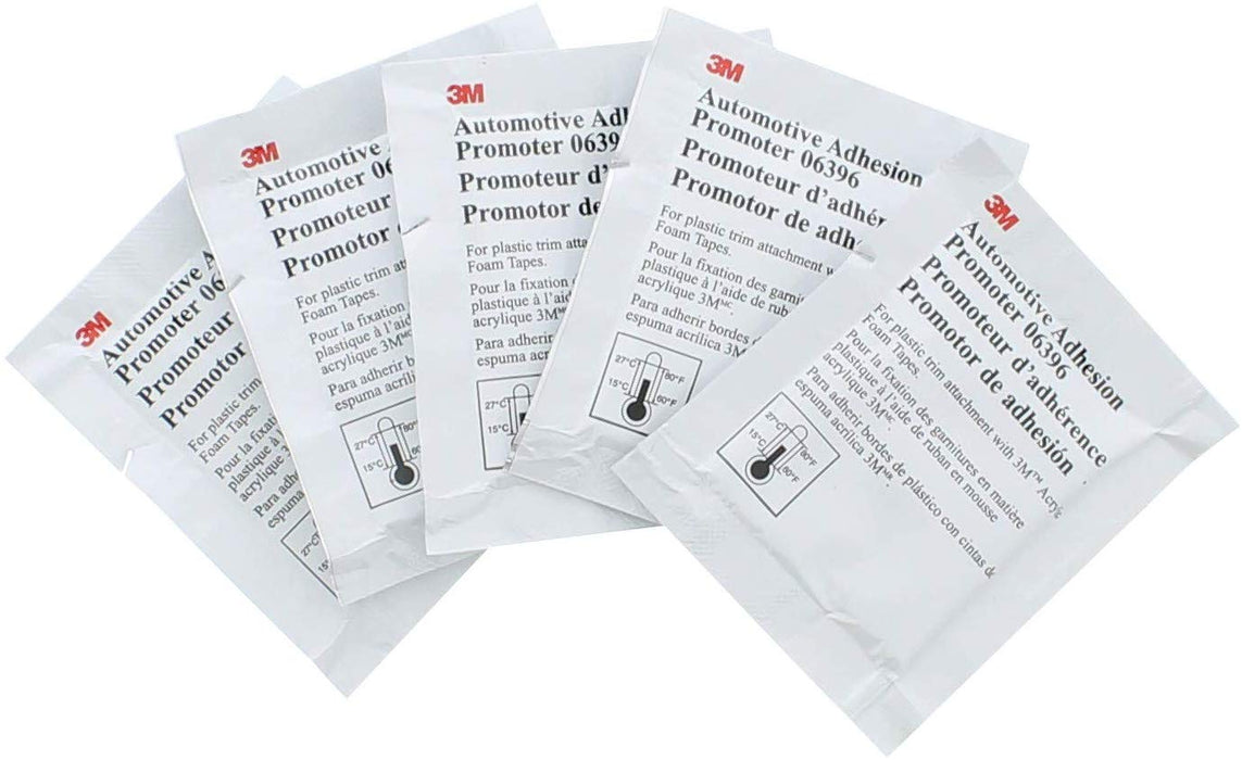 3M 06396 3M™ Automotive Adhesion Promoter, 06396, sponge applicator packet, 2.5 cc, 25 per box, Colour: Yellow, 3M Stock No. 7100009578