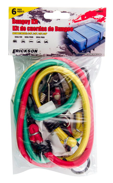 Erickson 06617 (6) BUNGEY KIT INCLUDES (2)-10IN (2)-18IN(1)-24IN AND (1)-30IN