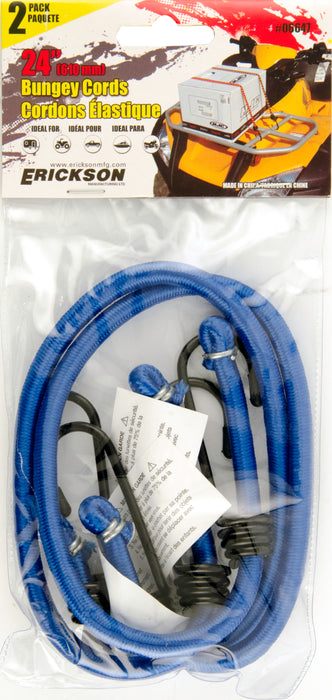 Erickson (447) 06647 2 Pk. 24" Standard Bungee Cord