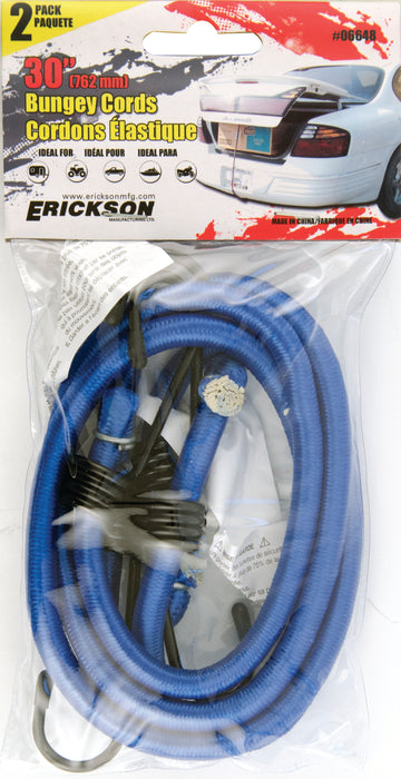 Erickson (447) 06648 2 Pk. 30" Standard Bungee Cord