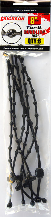 Erickson (447) 06813 6 Pack – 8″ TIE-IT Bundling Ties. Safe, Reusable, All Weather Resistant!