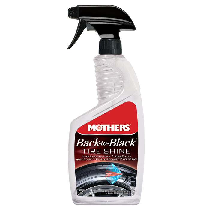 Mothers 36924 BACK-TO-BLACK TIRE SHINE 24OZ.