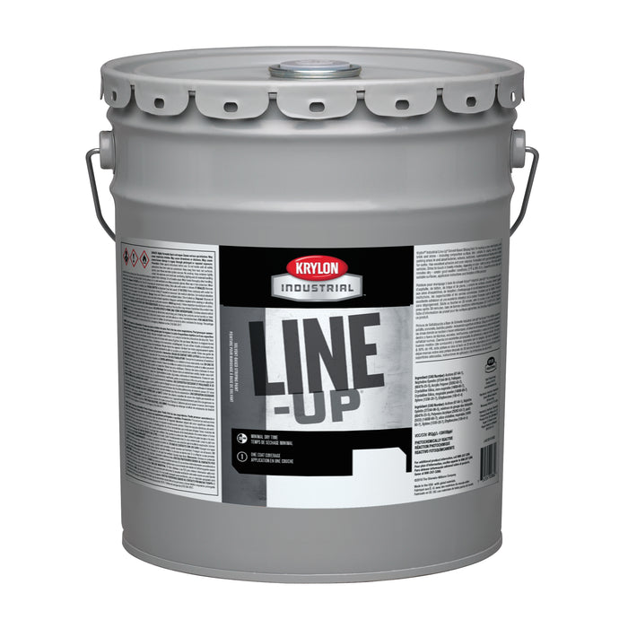 Sherwin Williams (435) K42130404-20 Krylon Industrial Line-Up Solvent-Based Pavement Striping Paint, Parking Lot White, 5 Gallon