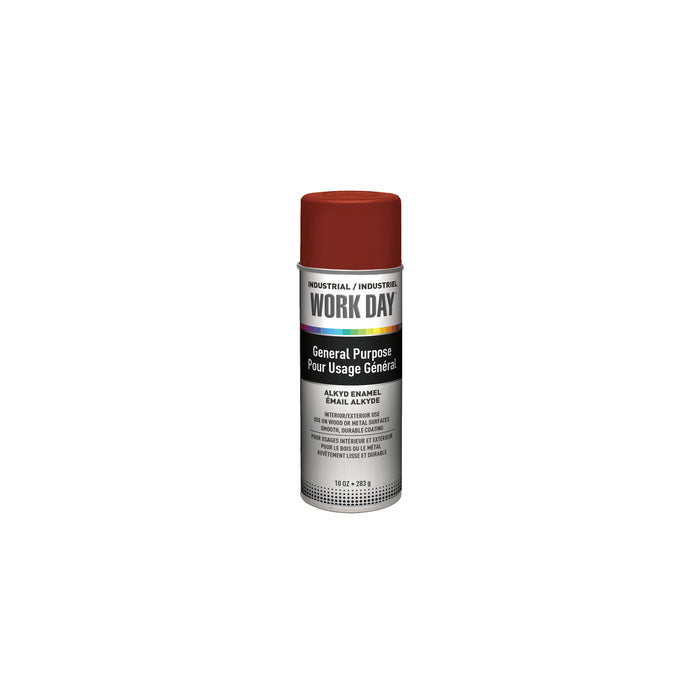 Sherwin Williams (435) A04419000 Krylon Industrial Work Day, Flat, Red Primer, 10 oz.