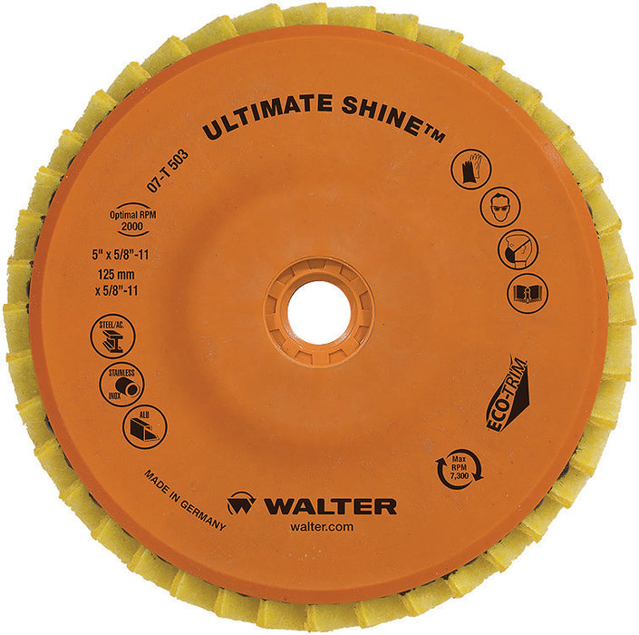Walter (365) 07T453 4-1/2" X 5/8"-11 ULTIMATE SHINE DISC PK 5