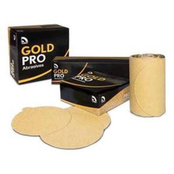 USC (133) 082406 6" velcro 080 grit gold paper