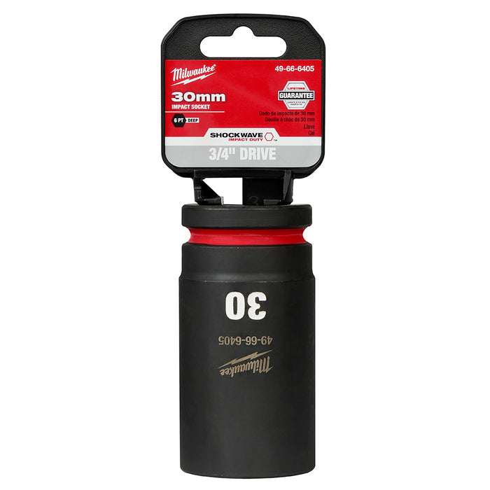 Milwaukee 49-66-6405 SHOCKWAVE Impact Duty™ 3/4"Drive 30MM Deep 6 Point Socket