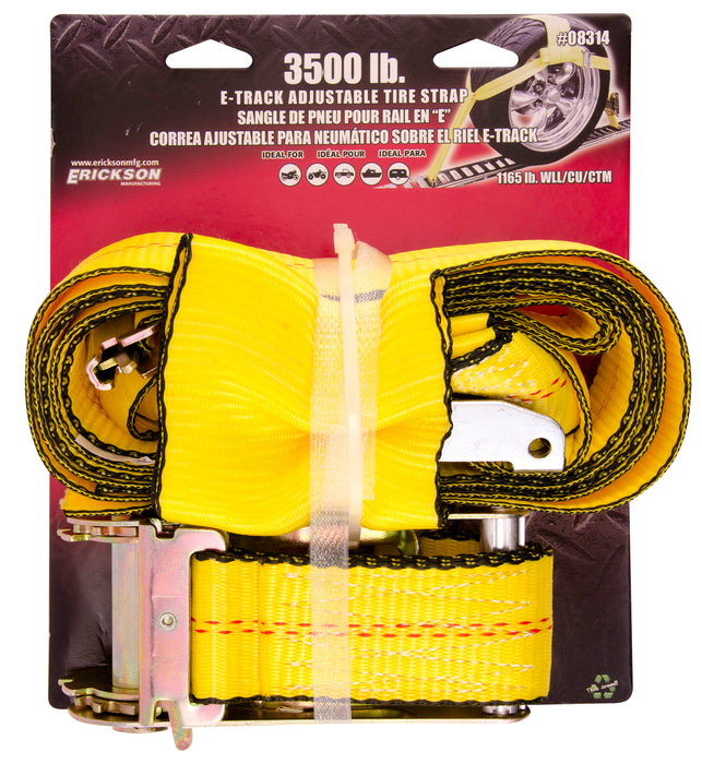 Erickson (447) 08314 E-Track Adjustable Tire Strap (standard tires)