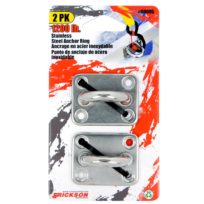 Erickson 09095 2 Pk. 1200 lb Stainless Steel Anchor