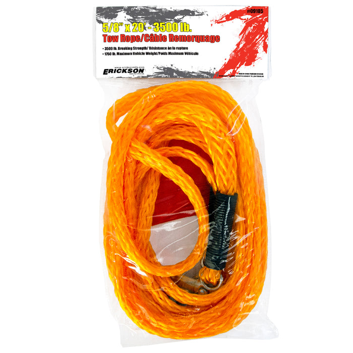 Erickson (447) 09105 5/8″ x 20′ – 3500 lb. Tow Rope