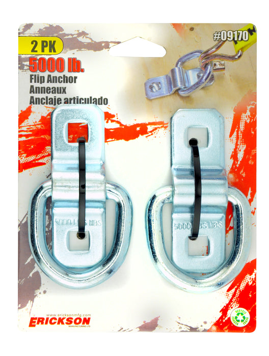 Erickson 09170 2 Pk. 5000 lb Wire Flip Ring Anchor