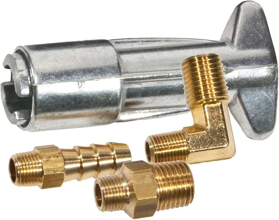 Scepter (936) 09476 MERCURY DIECAST FEMALE BAYONET KIT - Mercury - Female Die Cast Bayonet - incl. 3/8" Barb, 1/4" NPT and 90 deg Elbow