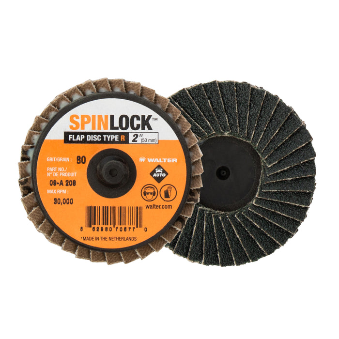Walter (365) 09A208 SPINLOCK FLAP DISC 2" G80 MAX RPM 30,000 PK10