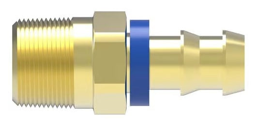 WHD 10008B-104 Weatherhead 100 B Series Field Attachable Brass Hose Fittings Male Pipe Rigid