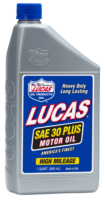 Lucas Oil (345) 10053 SAE 30 Plus Motor Oil, 1 Quart / 946 mL