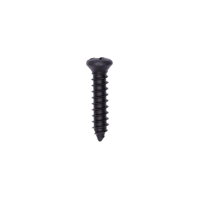Geno Industries (112) 10164 100/BX No.8 X 3/4IN PHILLIPS OVAL HEAD TAPPING SCREW BLACK OXIDE AB WITH No.6 HEAD, box of 100
