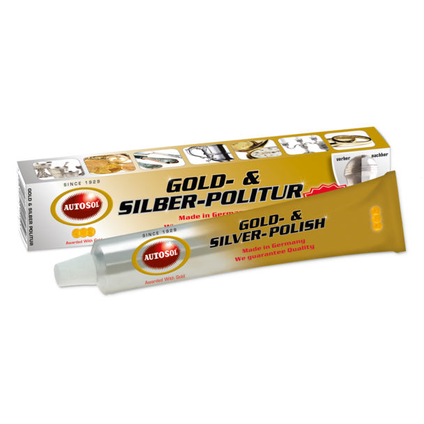 Autosol (161) 1050 1050 - Autosol Gold & Silver Polish - 75ml Tube