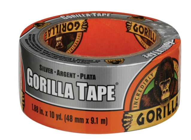 Gorilla Glue 105463 Gorilla Duct Tape - 17 mils, Silver, 48 mm (2") x 9.14 m (30')