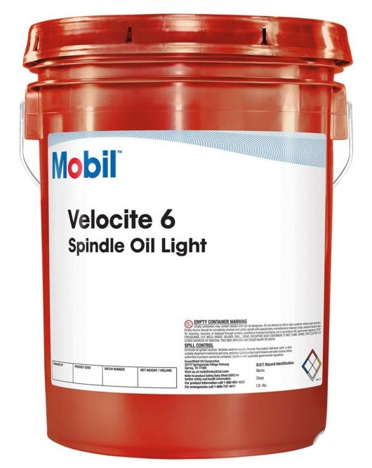 Mobil1 105482 Mobil Velocite Oil No 6 - Spindle and Hydraulic Oils - 5 USG/ 18.9L Pail