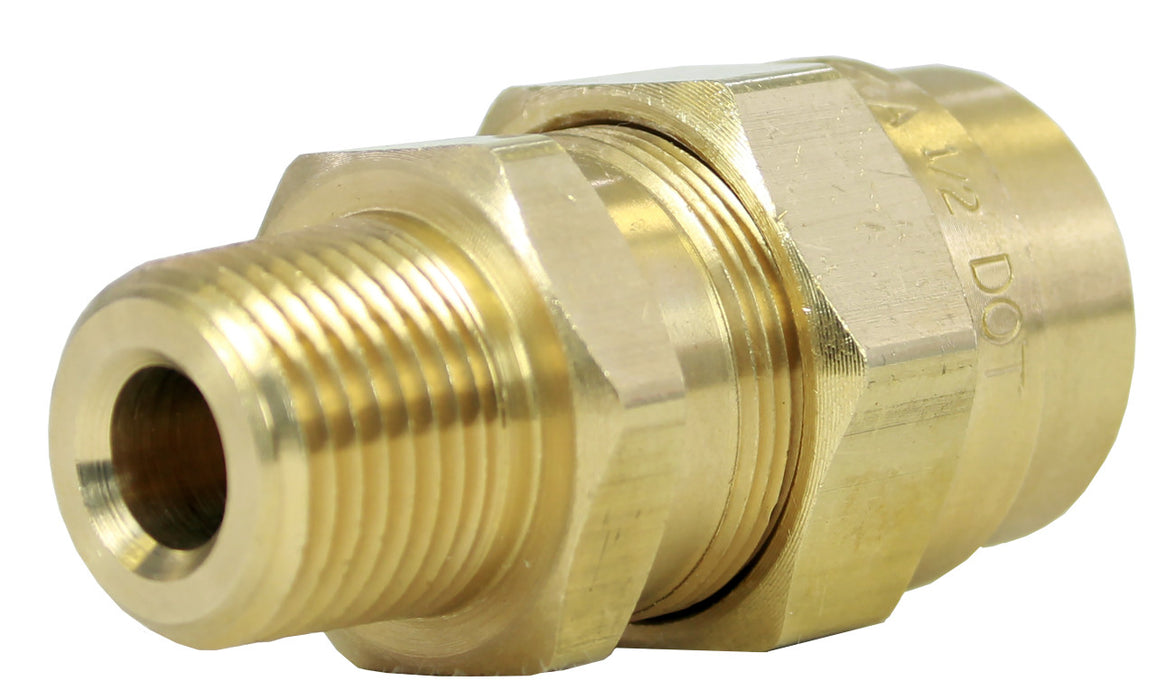 Tectran 104 HOSE FITTING WITH SPRING GUARD - 3/8" HOSE ID - 1/2" THREAD