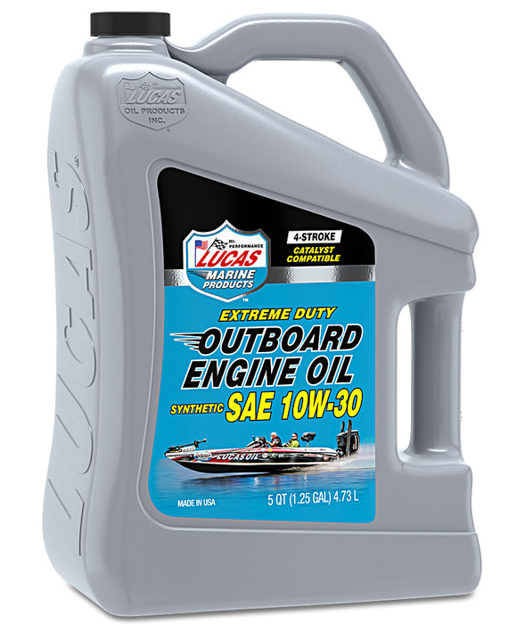 Lucas Oil (345) 10812 5 QUART/4.73L 10W-30 SYNTHETIC OUTBOARD ENGINE OIL