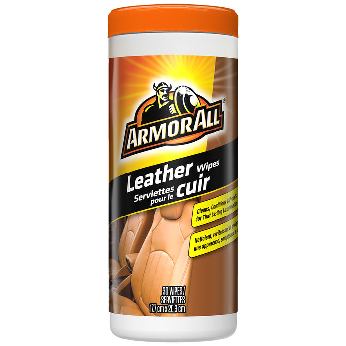 Armor All/STP (801) 8472C AA Leather Wipes 6/30 ct