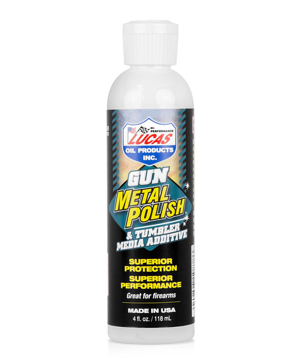 Lucas Oil 10878 4 Ounce/118ML GUN METAL POLISH & TUMBLER MEDIA ADDITIVE