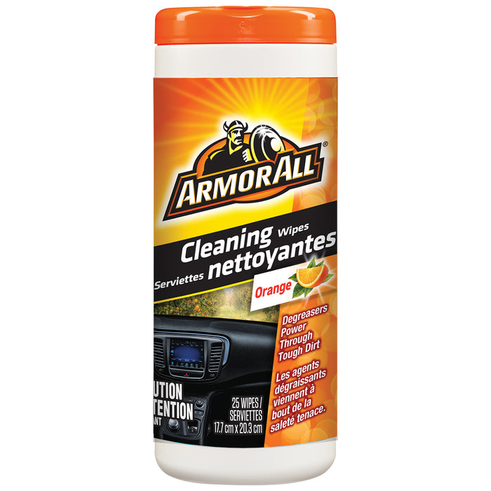 Armor All/STP (801) 10925 AA Orange Cleaning Wipes 6/25 ct