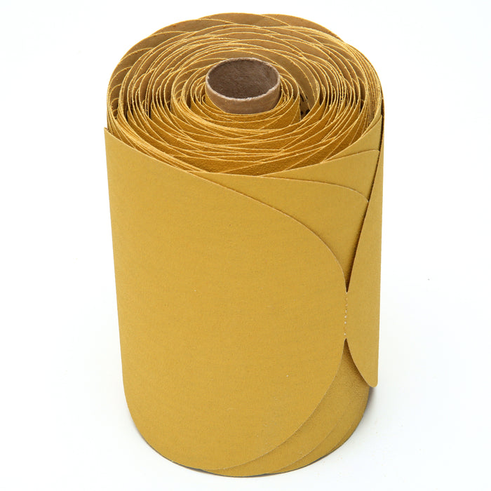 3M 01441 3M™ Stikit™ Gold Disc Roll, 236U, 01441, P120, C-weight, 6 in (15.24 cm), Colour: Yellow, 3M Stock No. 7000118159