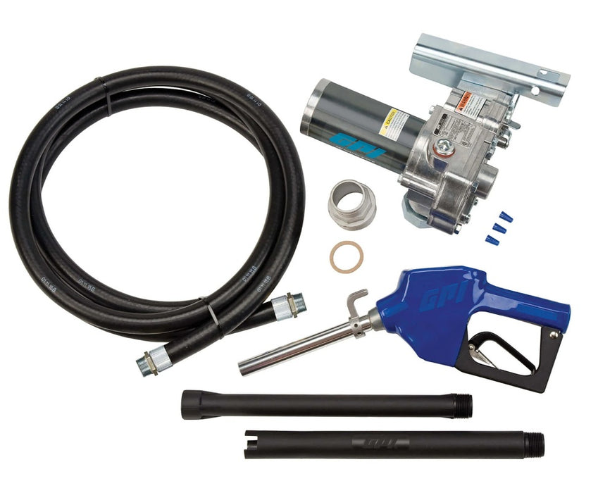 GPI (504) 110000-82 GPI 115V 12 GPM Fuel Transfer Pump, MODEL M-1115S-AU (Pump & Automatic Shut-off Unleaded Nozzle)