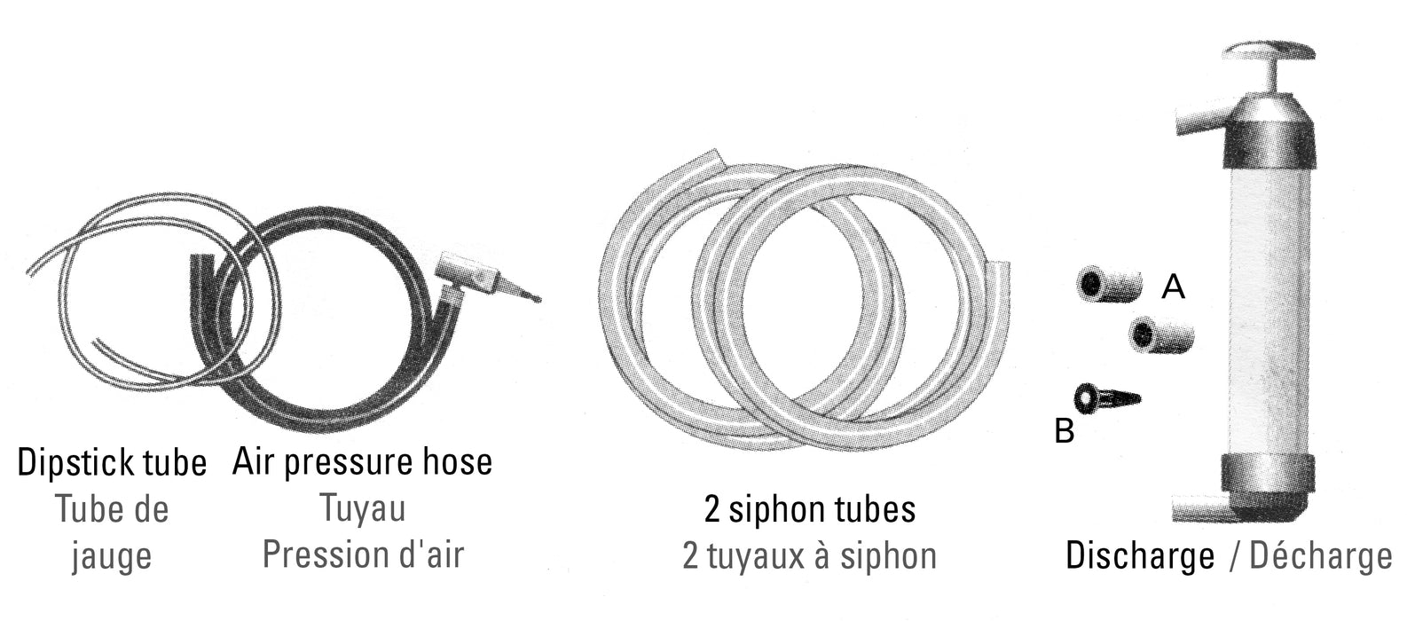 Dynaline (378) 11096 Multi-Use Siphon Pump, 2 - 4' 1/4" Hoses. I.D. 3/8"