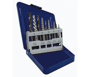 Irwin 11119 IRWIN HANSON Spiral Extractor and Drill Bit Set, 10 Piece, 11119