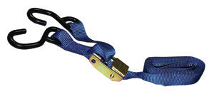 Dynaline (378) 11185 Cam Strap 1 x 10' Blue, 1200 lb. Vinyl coated hooks