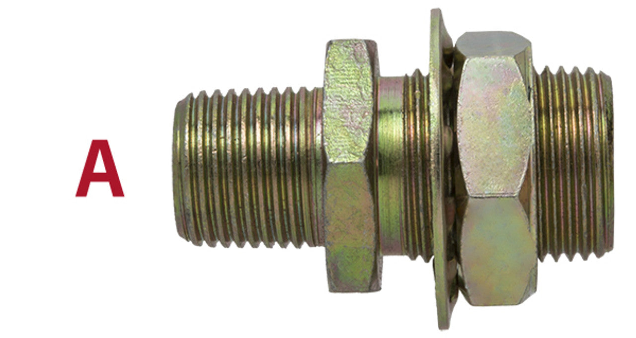 Tectran 115-86 FRAME FITTING - MALE TO FEMALE - 2" LGTH - 1/2" M - 3/8" F