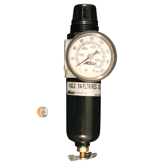 Milton 1142-2 Milton 1142-2 1/4" NPT Metal Mini Piggyback FR Duo