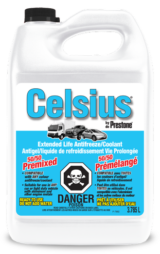 Prestone 11576 Celsius® Extended Life 50/50 Prediluted Antifreeze/Coolant