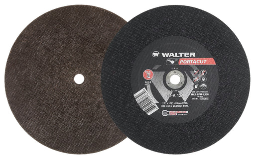 Walter 11A121 PORTACUT WHEEL 12" X 1/8" X 20MM GRIT: A24 TYPE 1 PK10