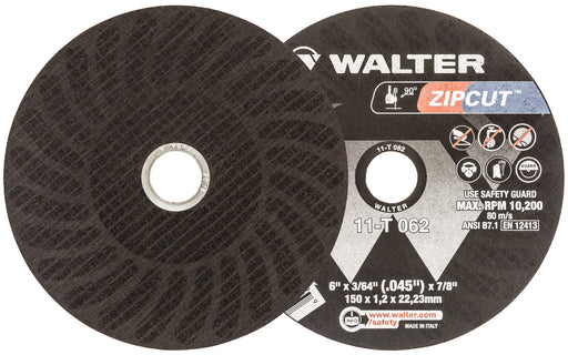 Walter 11T062 ZIP WHEEL™ 6 X 3/16" X 7/8" T1 PK 25