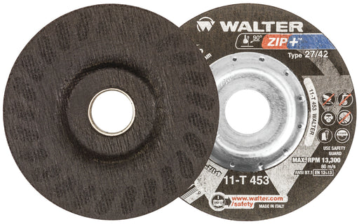 Walter 11T453 ZIP+XTRA™ CUT-OFF WHEEL FOR THICK MATERIAL 4-1/2" X 1/16" X 7/8" TYPE 27 GRADE; A-60-ZIP PK 25