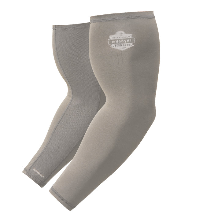 Ergodyne 12190 Chill-Its 6690 Cooling Arm Sleeves - Performance Knit (Pair), Gray