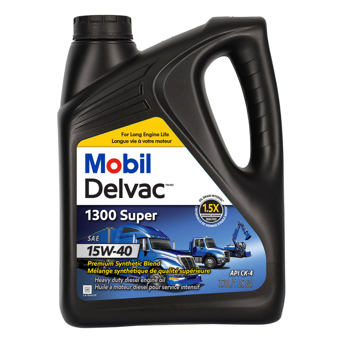 Mobil1 (190) 122881 MOBIL DELVAC 1300 SUPER 15W-40, 4X1USG/3.78L