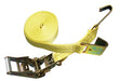 Dynaline 12344 Ratchet Strap 2 x 30' Flat Hook, 10000 lb. Yellow