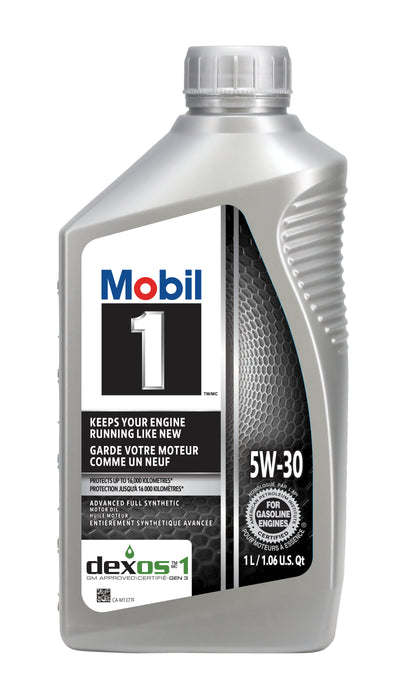 Mobil1 124480 MOBIL 1 SAE 5W-30, ADVANCED FULL SYNTHETIC, SP, CASE 6X1L