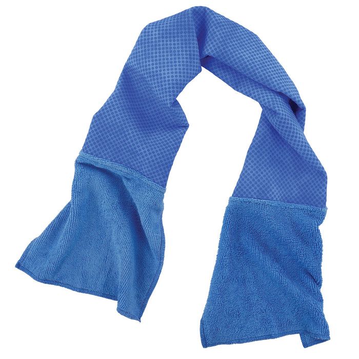Ergodyne 12490 Chill-Its 6604 Multi-Purpose Cooling Towel - PVA Microfiber, Blue