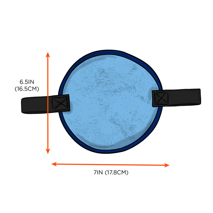 Ergodyne 12597 Chill-Its 6715CT Evaporative Hard Hat Cooling Pad - PVA, Blue