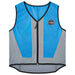 Ergodyne 12695 Chill-Its 6667 Wet Evaporative Cooling Vest - PVA, Zipper Closure, Blue