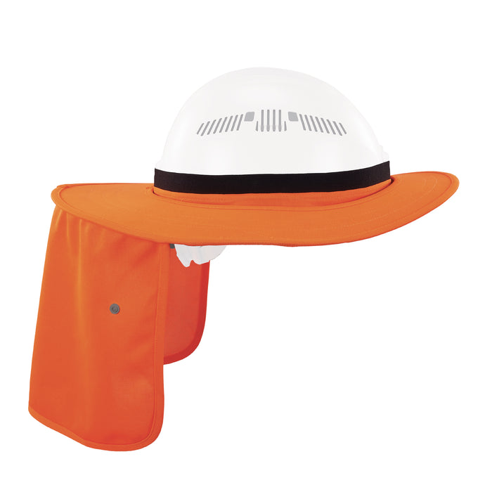 Ergodyne 12722 Chill-Its 6661 Universal Hard Hat Brim with Neck Shade, Orange